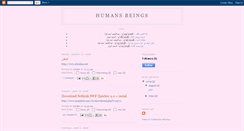 Desktop Screenshot of humansbeings.blogspot.com