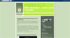 Desktop Screenshot of hibernatorawake.blogspot.com