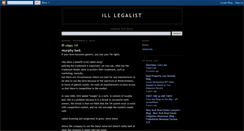 Desktop Screenshot of ill-legalist.blogspot.com