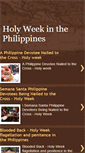 Mobile Screenshot of holyweekinthephilippines.blogspot.com