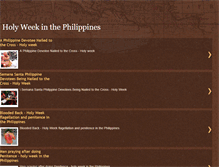 Tablet Screenshot of holyweekinthephilippines.blogspot.com