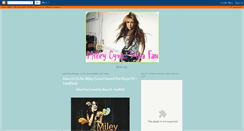 Desktop Screenshot of mileycyrusdivafan.blogspot.com