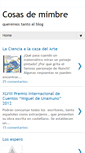 Mobile Screenshot of cosasdemimbre.blogspot.com