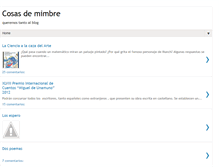 Tablet Screenshot of cosasdemimbre.blogspot.com