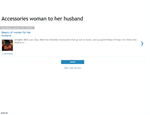 Tablet Screenshot of accessorieswomantoherhusband.blogspot.com