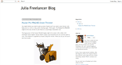 Desktop Screenshot of juliafreelancewriterblog.blogspot.com