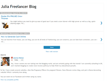 Tablet Screenshot of juliafreelancewriterblog.blogspot.com