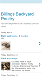 Mobile Screenshot of billingsbackyardpoultry.blogspot.com