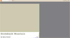 Desktop Screenshot of brokeback-mountain.blogspot.com