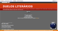 Desktop Screenshot of duelosliterarios.blogspot.com