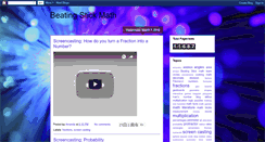 Desktop Screenshot of beatingstickmath.blogspot.com