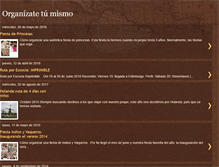 Tablet Screenshot of organizatetumismo.blogspot.com