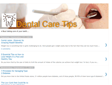 Tablet Screenshot of dentalcaretips101.blogspot.com