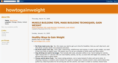 Desktop Screenshot of howtogainweight.blogspot.com