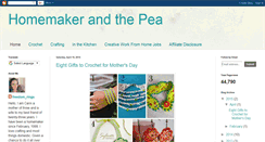 Desktop Screenshot of homemakerandthepea.blogspot.com