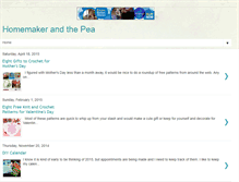 Tablet Screenshot of homemakerandthepea.blogspot.com