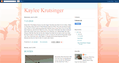 Desktop Screenshot of kayleekrutsinger.blogspot.com