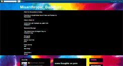 Desktop Screenshot of misanthropicbuddhist.blogspot.com
