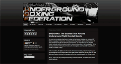 Desktop Screenshot of officialubf.blogspot.com