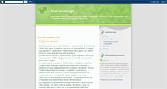 Desktop Screenshot of finanzaconsigli.blogspot.com