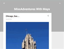 Tablet Screenshot of missadventureswithmaya.blogspot.com