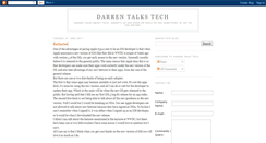 Desktop Screenshot of darrentalkstech.blogspot.com
