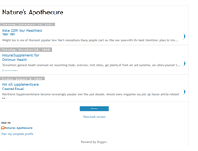 Tablet Screenshot of naturesapothecure.blogspot.com
