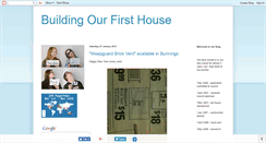 Desktop Screenshot of building-our-first-house.blogspot.com