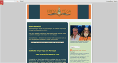 Desktop Screenshot of kriyayogainstituteportugal.blogspot.com