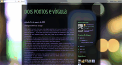 Desktop Screenshot of doispontosevirgula.blogspot.com