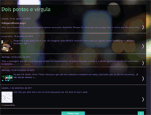 Tablet Screenshot of doispontosevirgula.blogspot.com