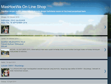 Tablet Screenshot of mashoewa.blogspot.com