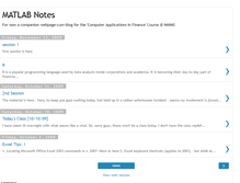 Tablet Screenshot of matlabnotes.blogspot.com