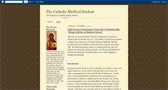 Desktop Screenshot of catholicmedstudent.blogspot.com