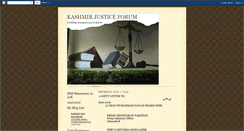 Desktop Screenshot of kashmirjusticeforum.blogspot.com