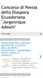 Mobile Screenshot of concorsopoesiajorgeenriqueadoum.blogspot.com