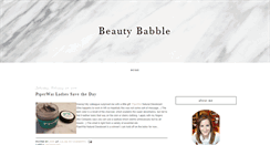 Desktop Screenshot of beautybabble.blogspot.com