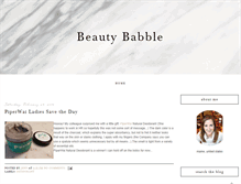 Tablet Screenshot of beautybabble.blogspot.com
