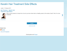 Tablet Screenshot of keratin-hairtreatment-side-effects.blogspot.com