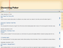 Tablet Screenshot of dissectingpoker.blogspot.com