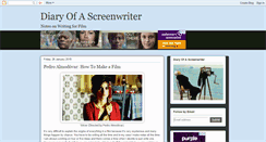 Desktop Screenshot of diaryofascreenwriter.blogspot.com