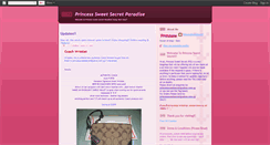 Desktop Screenshot of princesssweetsecret.blogspot.com