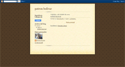 Desktop Screenshot of patronbolivar.blogspot.com