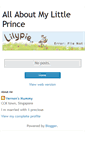 Mobile Screenshot of mylittleprince-vernon.blogspot.com