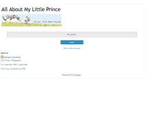 Tablet Screenshot of mylittleprince-vernon.blogspot.com