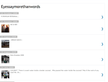 Tablet Screenshot of eyessaymorethanwords.blogspot.com