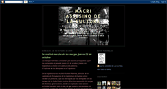 Desktop Screenshot of macriassesinodelacultura.blogspot.com