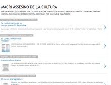 Tablet Screenshot of macriassesinodelacultura.blogspot.com
