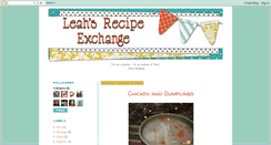 Desktop Screenshot of leahsrecipeexchange.blogspot.com