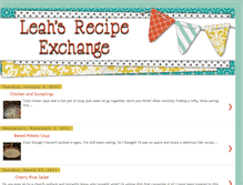 Tablet Screenshot of leahsrecipeexchange.blogspot.com